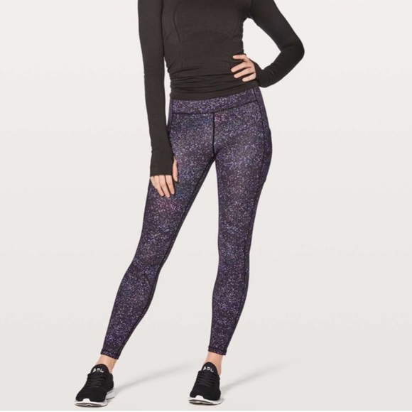 Lululemon Speed Up Tight Crystalline Multi Size 6